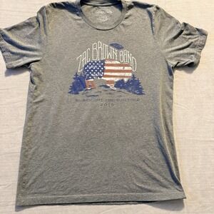 Zac Brown Band Black Out The Sun 2016 Tour Concert T-Shirt Men's Size Large